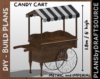 WOODEN CANDY CART- D.I.Y. Plans to make yourself.