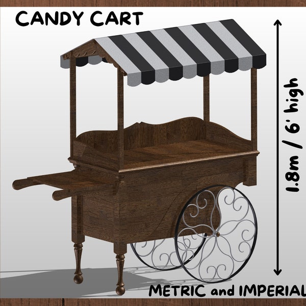 WOODEN CANDY CART- D.I.Y. Plans to make yourself.