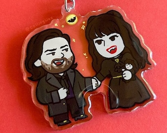 Nadja and Laszlo acrylic keychain | What We Do in the Shadows