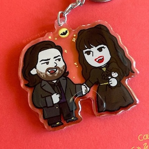 Nadja and Laszlo acrylic keychain | What We Do in the Shadows