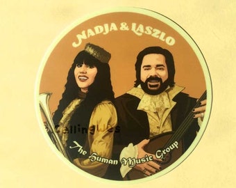Nadja and Laszlo Sticker |  What We Do in the Shadows | Vinyl | Dishwasher safe