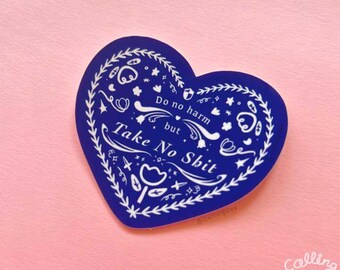Thorny heart original sticker | Dishwasher safe