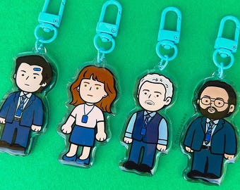 Mark and Helly acrylic keychain | Severance