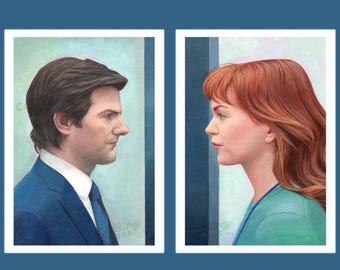 Mark and Helly mini print | Severance