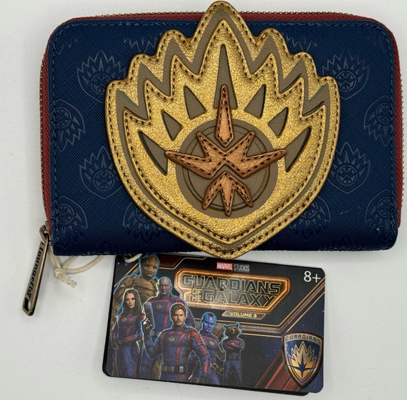 Loungefly Marvel Guardians of the Galaxy MIni Backpack Wallet SET NWT Blue Gold Marvel Loungefly Mini Backpack - Guardians of the Galaxy 3  main image 4