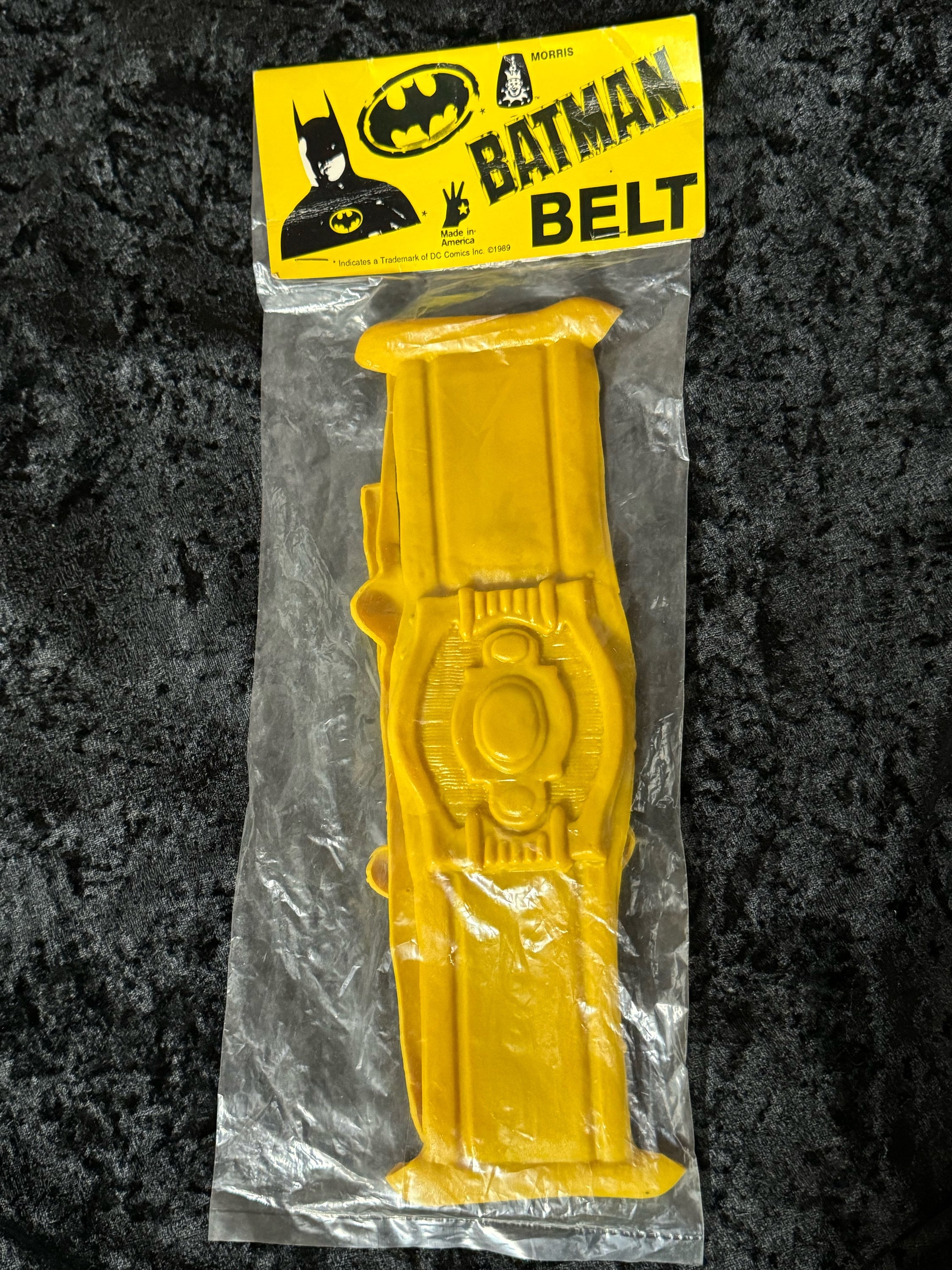 Vintage Deadstock 1989 DC Comics Batman Returns Rubber Belt 