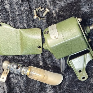 New Home Sewing Machine Motor, Light, Back Plate, Case Latch, Hinge Set Screws