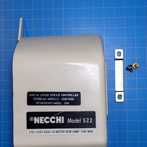 Vintage Necchi 522 Sewing Machine Plastic Motor Cover with bracket and screws