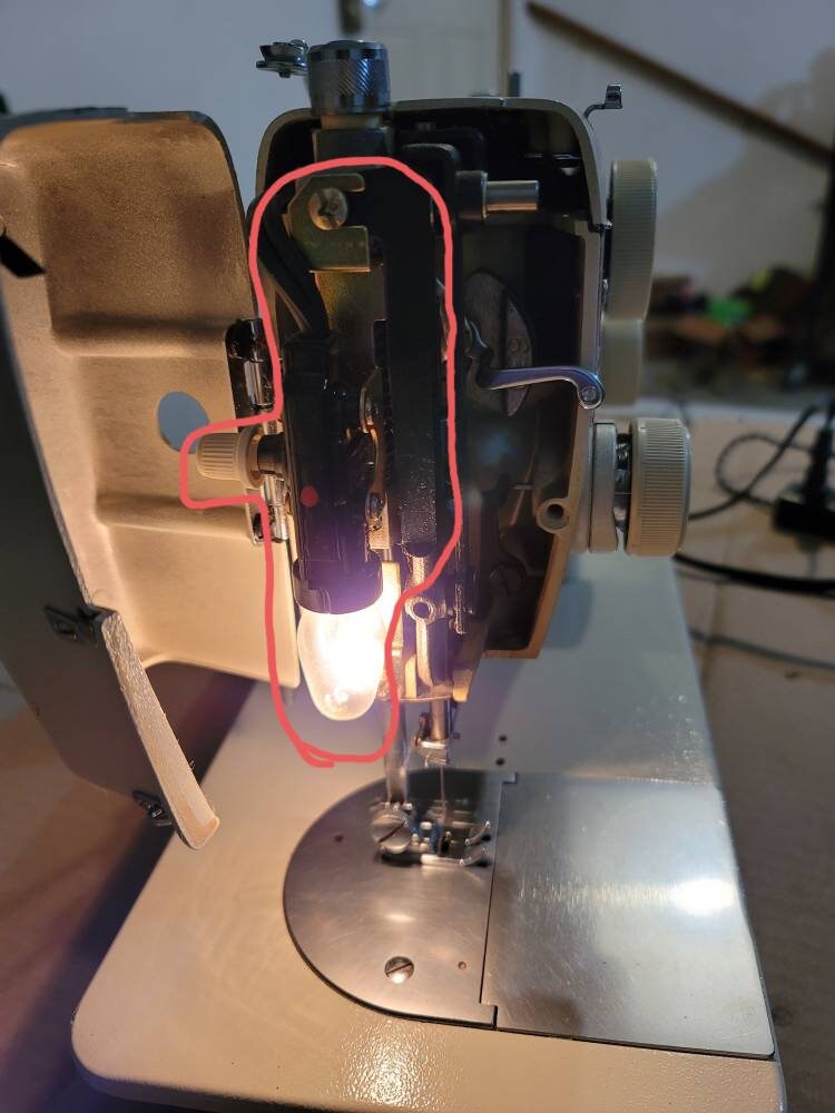 Vintage Necchi 522 Sewing Machine Light Switch Socket Bulb Etsy