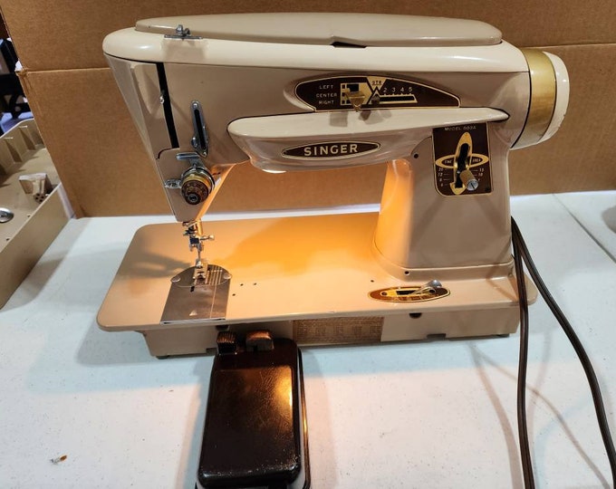 1961 MCM Singer Rocketeer 503A Sewing Machine TESTED Etsy