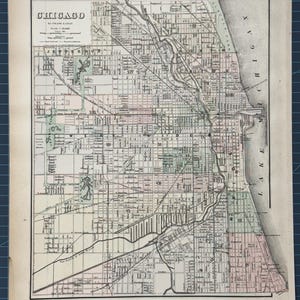 Carte de l'Atlas victorien de 1889, Chicago