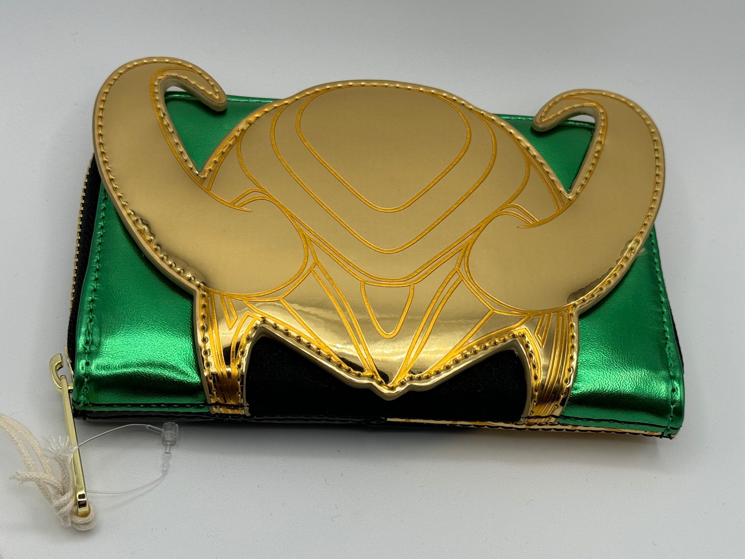 Loungefly Loki Metallic Backpack With Matching Wallet New With Tags First Look: Marvel Metallic Thanos Gauntlet Mini Backpack  main image 4