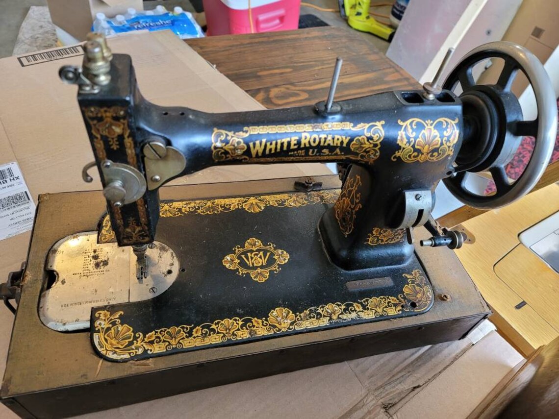 Antique White Sewing Machine Bobbin Winder Washer Screw - Etsy