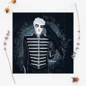 Impression et carte postale Gerard Way Crow