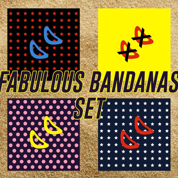 Fantastische Bandana's Set