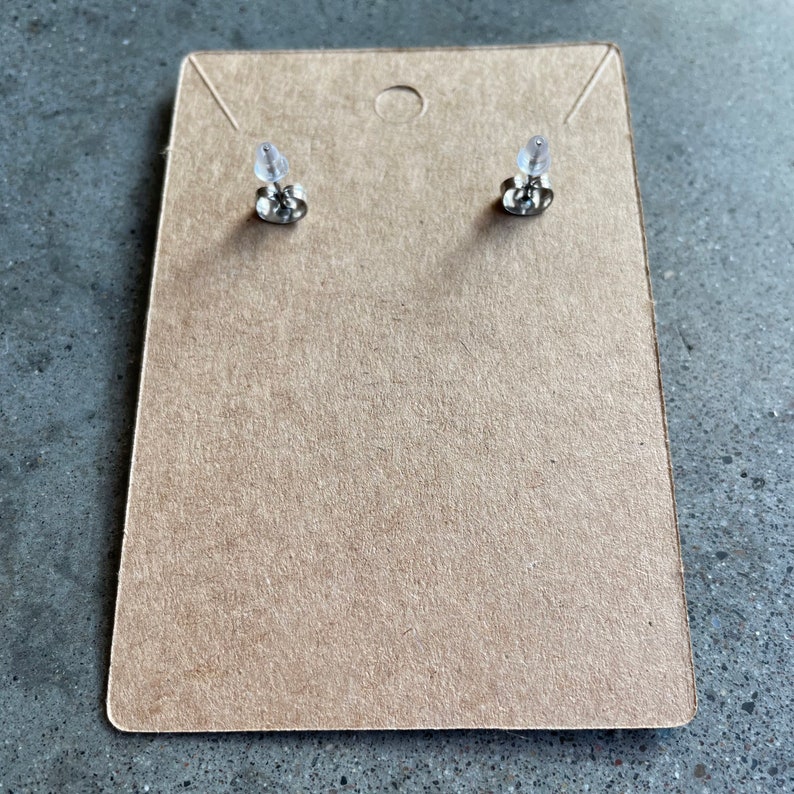 White Cubic Zirconia and Stainless Steel Chain Earrings