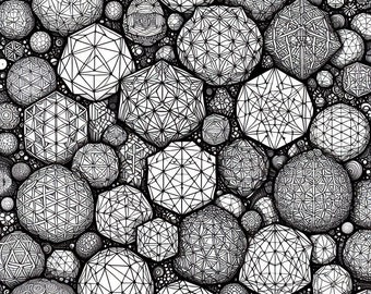 20 Page Pack Psychedelic Printable Coloring Book #2