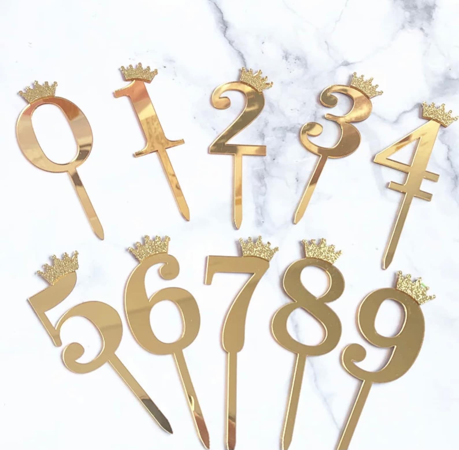 Number Topper With Crown | Etsy