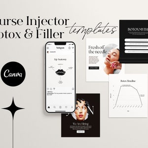 Nurse Injector Template, Botox Template, Medspa Social Media Post, Medical Spa Instagram, Lip Filler Instagram Template, Medspa Instagram
