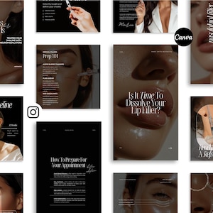 Aesthetic Nurse Social Media Kit, Aesthetic Injector Bundle, Medspa Instagram Stories, Medspa Social Media, Botox and Filler Instagram