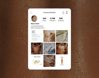 Skincare Templates, Esthetician Templates, Esthetician Instagram Templates Social, Media Templates Beauty Canva, Skincare Social Media Posts