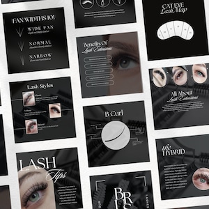 Lash Tech Artist Instagram Template | Lash Extension Instagram Post | Lash Tech Instagram Post | Lash Tech Social Media | Lash Artist Post