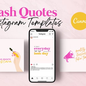 Lash Artist Quotes, Lash Tech Instagram Post, Lash Artist Instagram Posts, Lash Extension Instagram Posts, Lash Artist Template Instagram