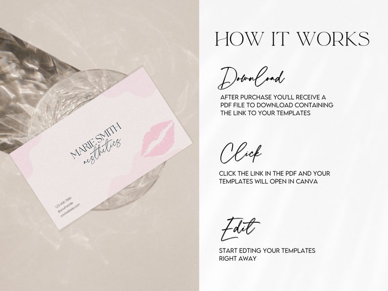 Botox and Filler Aftercare Card, Filler After Care, Botox After Care