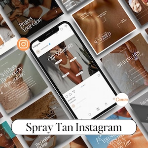 Spray Tan Instagram Template, Spray Tan Template, Spray Tan Artist, Spray Tanning Templates, Spray Tan Social Media, Tanning Salon