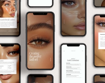 Lash Tech Instagram Templates: Lash Artist Social Media (Canva)