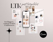 LTK Post Templates: Canva Blogger & Influencer Bundle (Digital Download)