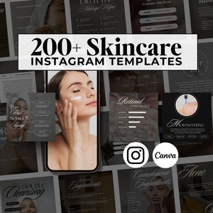 Skincare Template Instagram Esthetician Instagram Templates Skincare Instagram Post Esthetician Canva Template Dermatologist Template Medspa