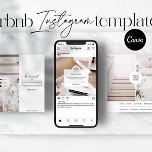 Modèle Instagram Airbnb, marketing Airbnb, modèle de médias sociaux Airbnb, Airbnb, VRBO, location de vacances, modèle Instagram, Airbnb Canva