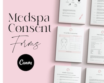 Medspa Consent Forms: Botox, Filler, Injectables (Canva Template)