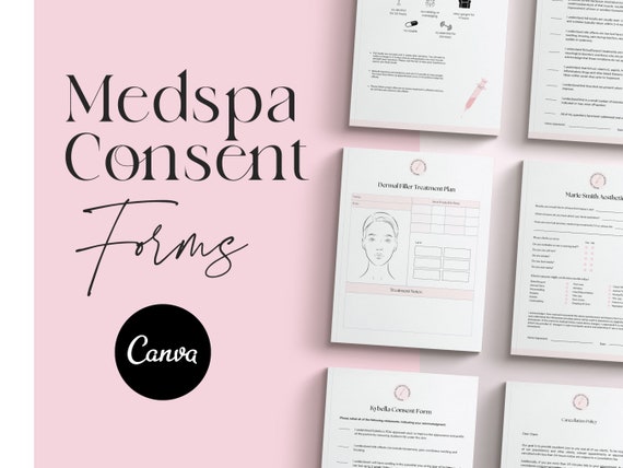 Medspa Consent Forms: Botox, Filler, Injectables (Canva Template)