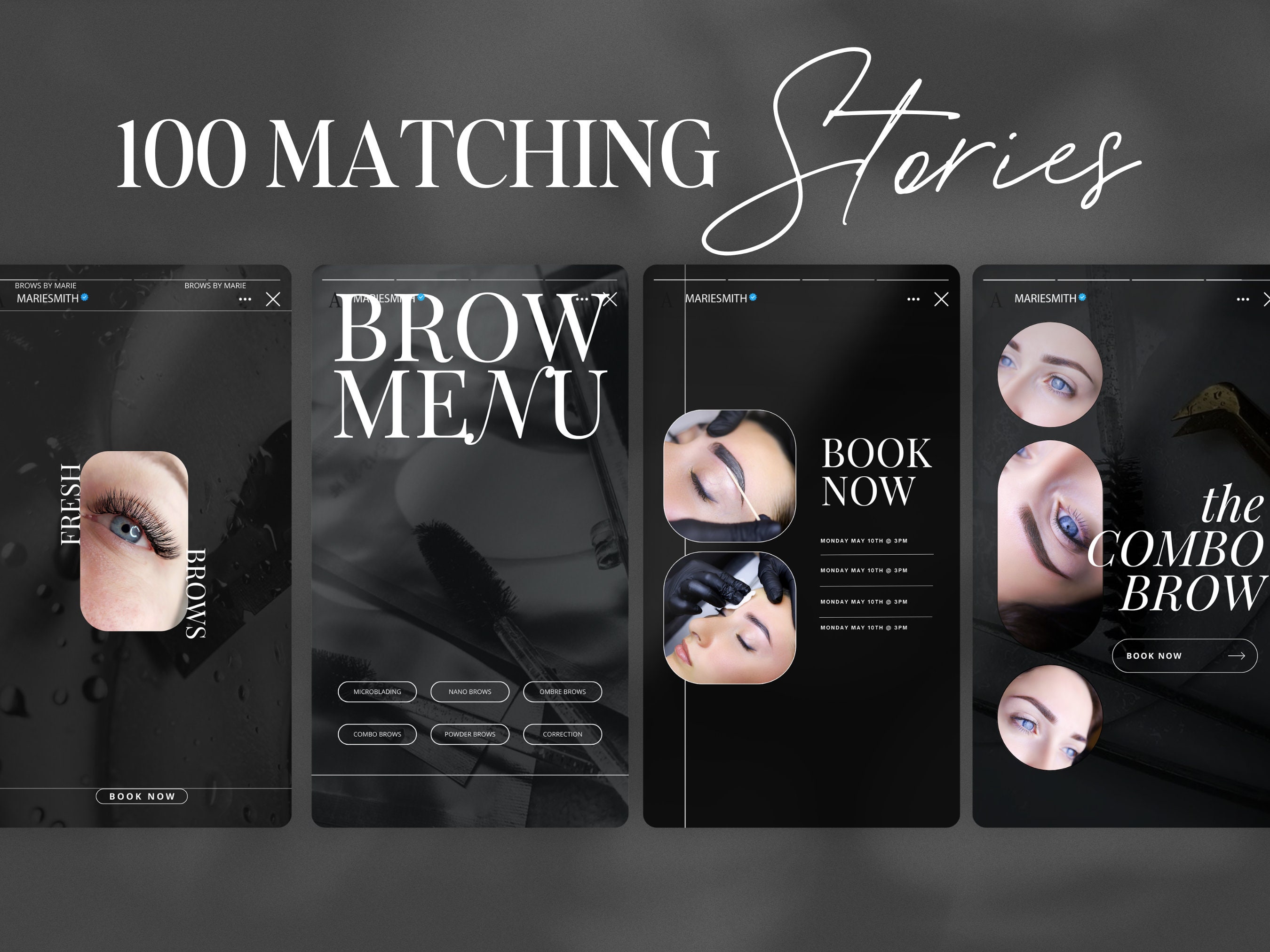 Microblading Instagram Template, Permanent Makeup Instagram Template ...