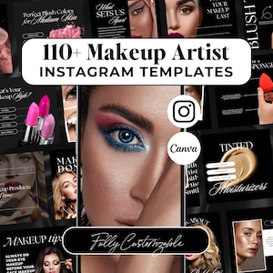 100+ Makeup Artist Instagram Templates,  Makeup Instagram Post Templates, Makeup Instagram Templates, Make-Up Instagram, Make-up Artist