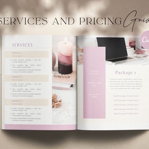 Services and pricing packet template Photography ebook handbook template Client proposal template Client welcome packet onboarding template