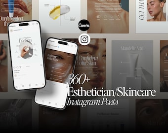 Esthetician Instagram Template, Skincare Instagram Template Dermatology Instagram Post Skincare Social Media Esthetician Canva Skincare Post