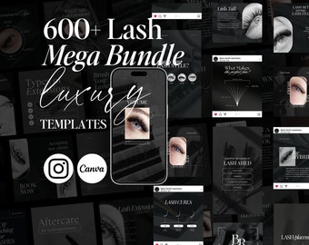 Luxury Lash Artist Instagram Template Lash Stylist Post Templates Lash Tech Instagram Post Lash Extension Post Lash Tech Social Media