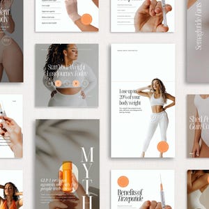 Semagluetide Weight Loss Instagram, Tirzepatide Social Media, Medical Weight Loss Social Media, Weight Loss Business Social Media, GLP1