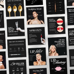 Aesthetic Nurse Instagram, Aesthetic Nurse Template, Medspa Social Media, Nurse Injector Instagram, Botox Instagram, Medspa Instagram Post