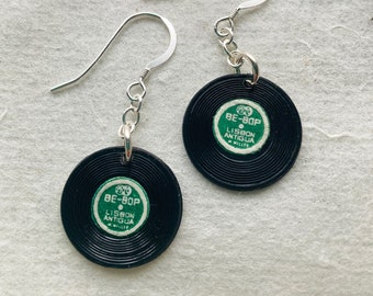 Little Vintage Vinyl Earrings