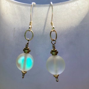 White Northern Lights Earrings