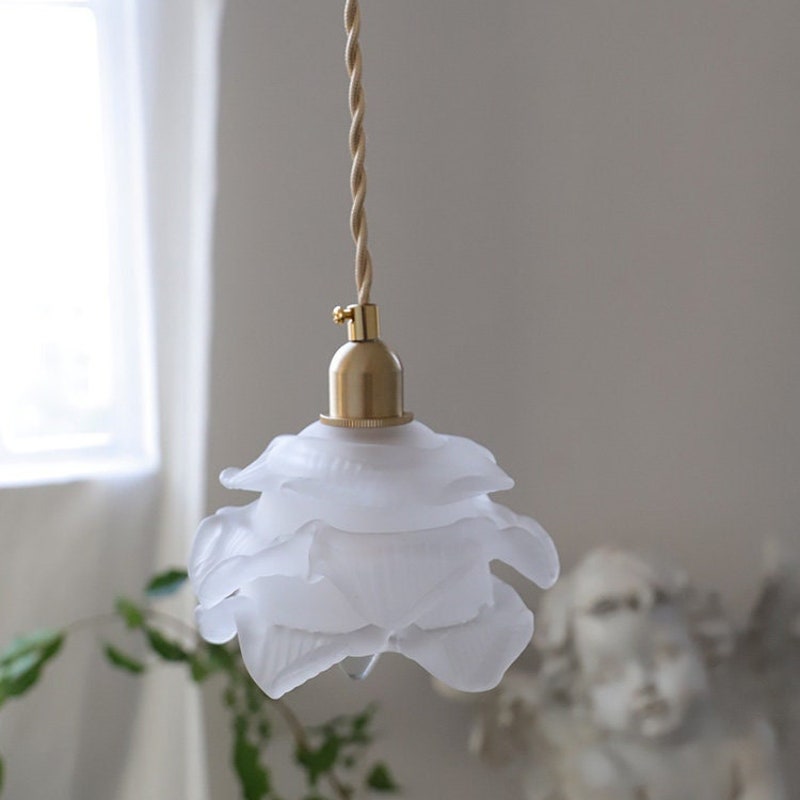 French Flower Pendant Light 