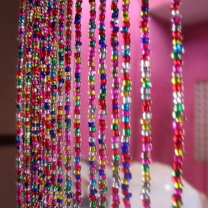 Elegant 72-Inch Bohemian Glass Bead Curtain curtain, Hippy Curtain for Doorways, Bell, 72"inch =10 strings