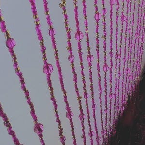 Beaded Curtain Doorway Hippie,Bohemian Beaded Curtain,Beaded Curtain, String Curtain, doorway Beads, pink Bead String, Partition Curtain, Hippy Beaded Curtain, String Curtain, Boho Curtain, Beads String Curtain, Arch Curtain, Gifts ,