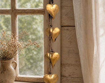 Metalen hart Well Hanging Ornaments Geschenken Decoratief Verzamelobjecten set 4 stuks