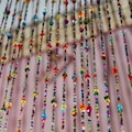 Bohemian Glass Bead Curtain: 10 Strands Rainbow Hippie Doorway Beads, 72 inch product logo
