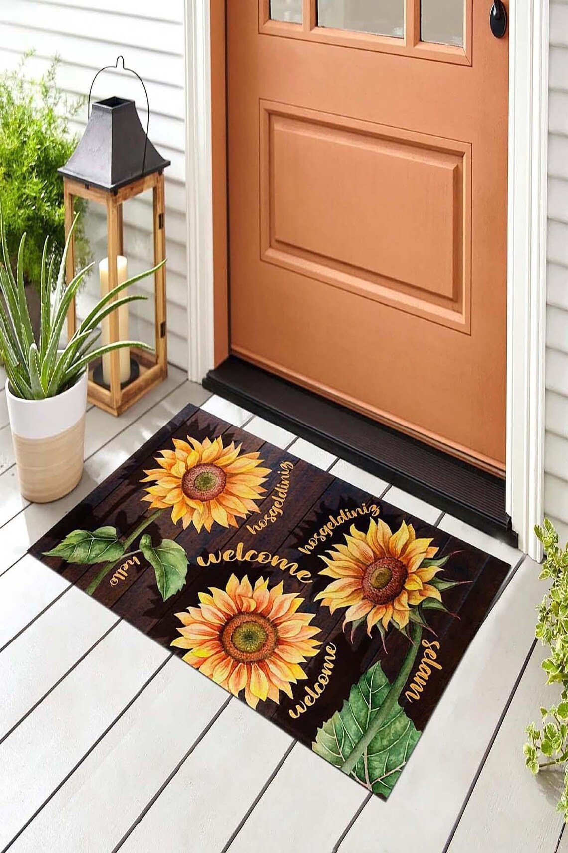 Sunflower Doormat/ Front Doormat / Housewarming Gift / Etsy